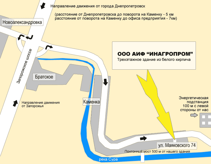 схема проезда к днепропетровскому заводу строительного крепежа